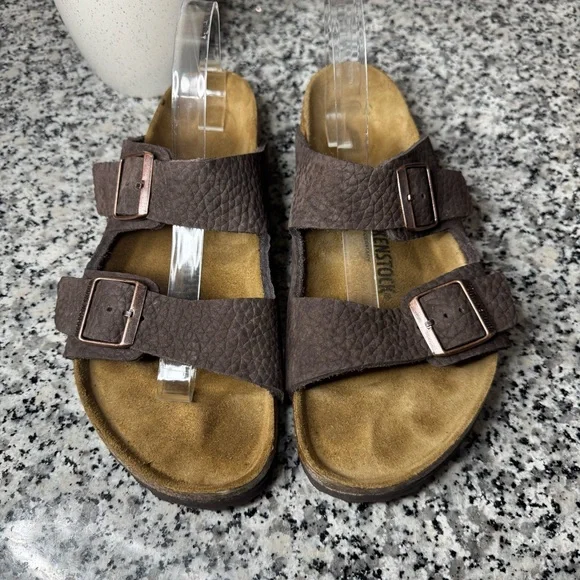Birkenstock Men’s Arizona Nubuck Leather Desert Buck Roast Size EU43 US 10-10.5